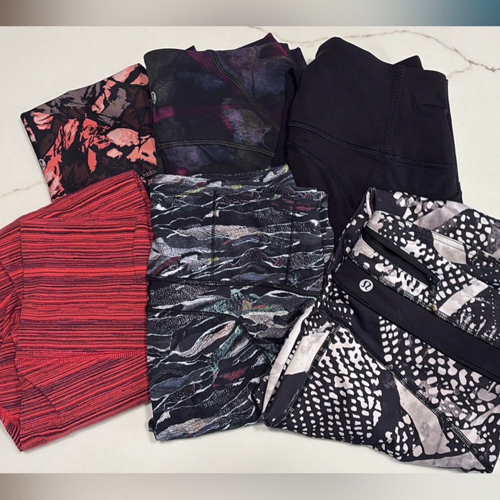 Lululemon leggings, joggers and shorts